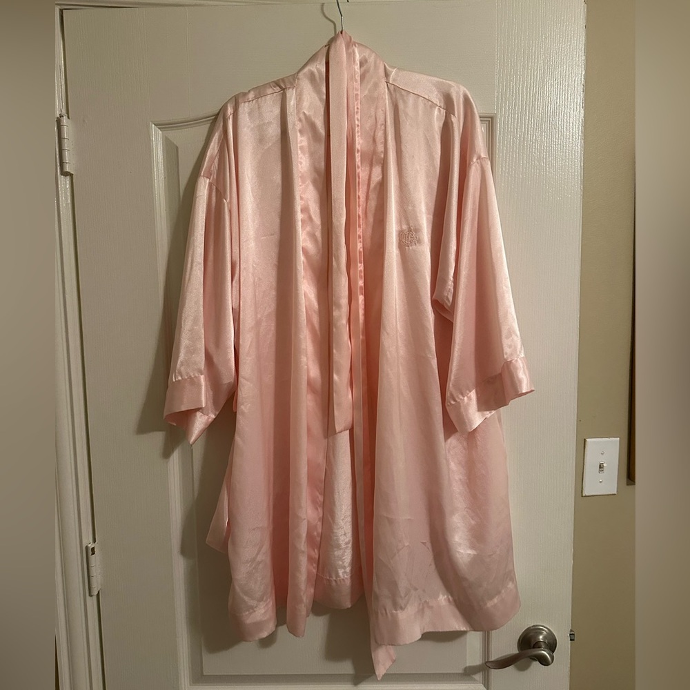 Christian Dior Blush Satin Robe